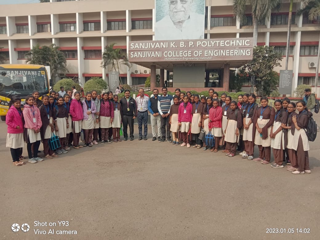 Girls' cohort visit to Sanjivani College of Engineering