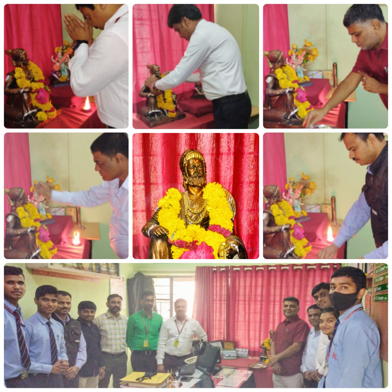 Chhatrapati Shivaji Maharaj Jayanti — pooja & felicitation on campus