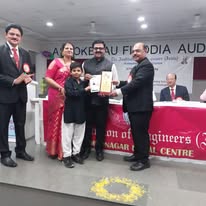 Felicitation at Ashokerau Firodia Auditorium — Institution of Engineers